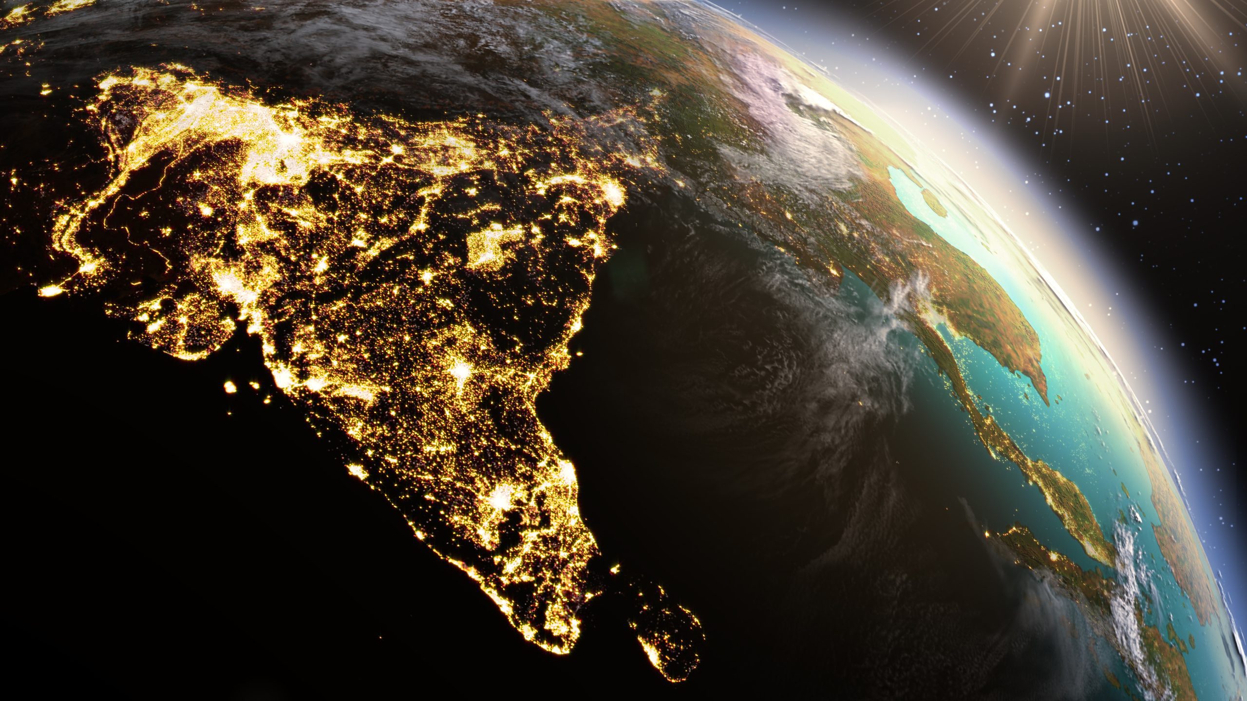 Индия снимок из космоса